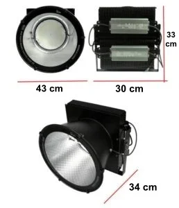 reflector led para canchas medidas